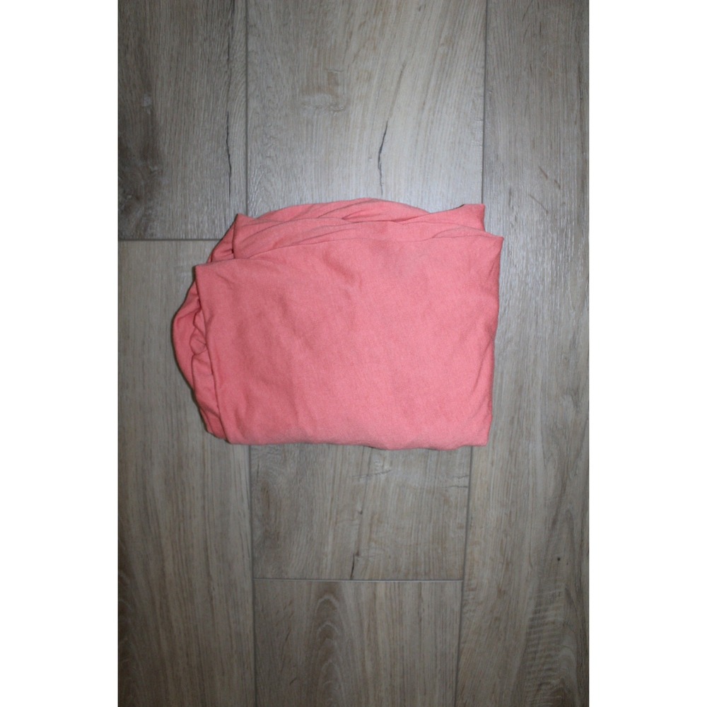 Copper Pearl Coral Pink Fitted Crib Sheet Solid Jersey Knit Stretchy Bedding